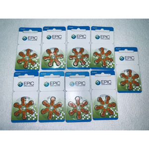 EPIC Hearing Healthcare Batteries 9×6packs Lot #6069 54 Total Zinc Air 13 NOS